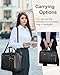 MATEIN 17.3 Inch Laptop Briefcase, Extra Large Convertible Briefcase Backpack for Women, Waterproof Laptop Bag for Work, 3 in 1 Shoulder Bag Computer Messenger Bag Gift for Business Office Lady, Black