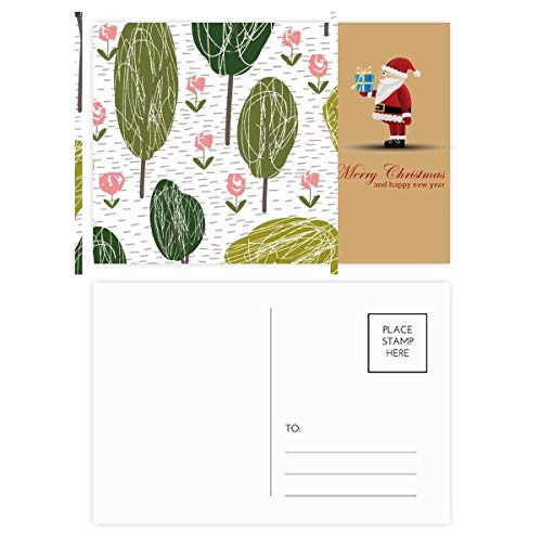 Cartes postales arbre de Noël en lot de 20 pièces pour vœux de fin d'année