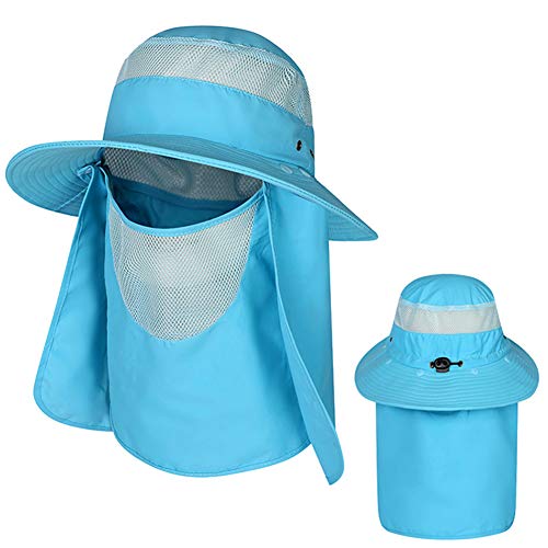Daoyuan 360 Degree Quick Drying Fishing Caps Ear Parasol Removable Face Flap Neck Cover Outdoor Sportswear,4 Cover