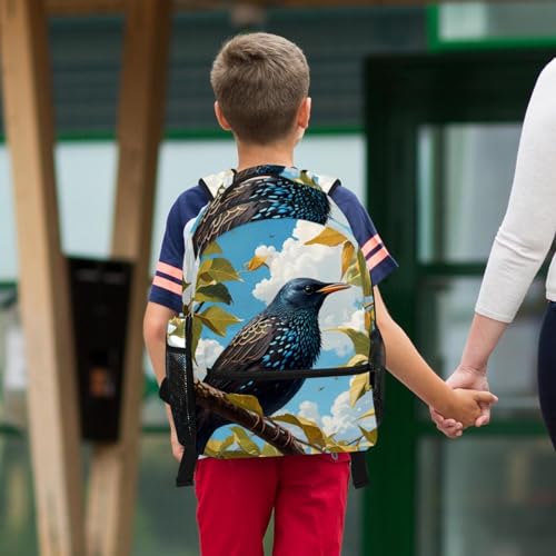 Cartable école avec trousse étourne mignon pour élèves CP et collège