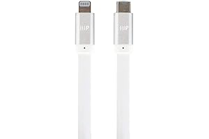 Monoprice Apple MFi Certified Flat Lightning to USB Type-C Rapid Charge and Sync Cable