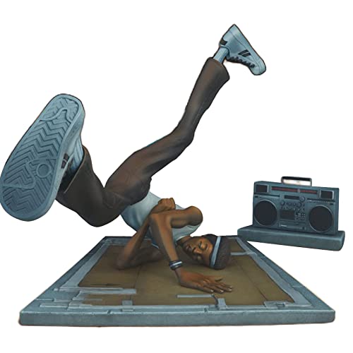 LIBOOI Figurines Hip Hop - Éléments de Décoration Commémorative en Résine - Artiste DJ Host B Boy - Statue d'Étoile Musicale pour Fans