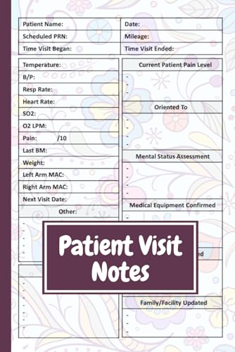 Patient Visit Notebook: Session notes, patient visit notes, nurse supplies, nurse essentials, nursing documentation, and hospice care practices are ... aspects of a nurse's daily responsibilities.