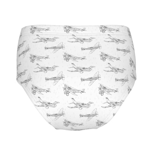 Propeller Airplanes Girls' Underwear Soft Cotton Little Girls Panties Comfort Briefs2