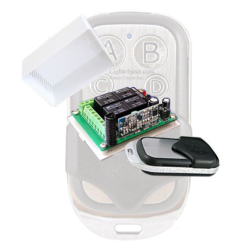 Lightobject 4CH RF Wireless Remote Control 1527 Tx/Rx Kit with metal case