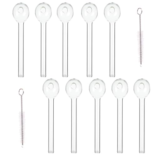 Oil Glass Manual Burners Transparent for Family (10Pack)