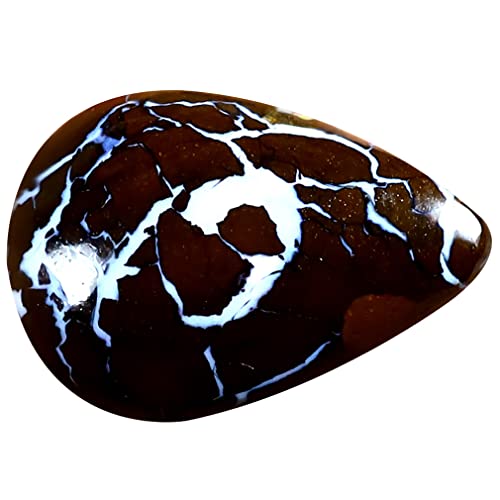 Opale rocheuse Koroit authentique 7.55 ct, évitez les imitations avec cette pierre naturelle poire