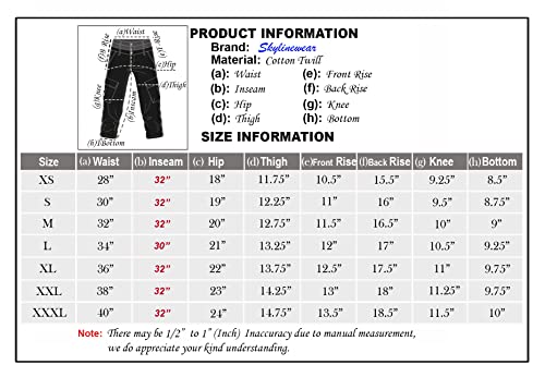 Skylinewears Women’s 100% Cotton Tactical Pant Camping Hiking Army Cargo Combat Trouser Multi Pockets Utility Work Pants Camoblack L #TOP2