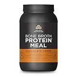 Ancient Nutrition Bone Broth Protein MEAL, Chocolate Crème Flavor, 20 Servings Size - All Natural Meal Replacement Shake with 21 Whole Food Vitamins and Minerals