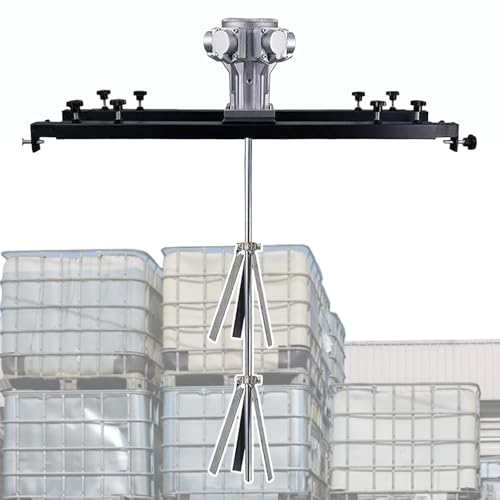 HCAUYNN IBC Air Agitator, Electric IBC Tote Mixer Pneumatic Bracket Mixer, Paint Stirring Machine Bracket Air Agitator Paint Mix Tool Stirring Capacity 1000L, Adjustable Size Standard