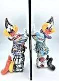  Clown Collection Bookend Pair Murano Glass Höhe 22 cm