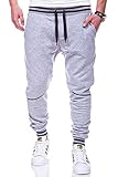 behype. Herren Lange Trainingshose Jogging-Hose Sporthose 60-52 Grau XXL
