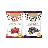 Grüne Velly-Trockenfrüchte-Kombination aus Pflaumen, 200 g + ganze Cranberry, 200 g