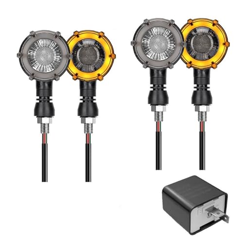 Clignotants à LED pour motos 12V 10mm bicolores à flux continu