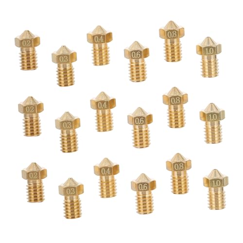 IMIKEYA 30pcs Brass Thread Nozzle for Printers Includes High Precision Replacement Nozzles for Smooth Printing Experienc