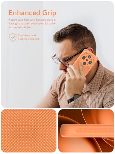 Image of TUDIA MergeGrip Designed for Oppo Find X9 Ultra Case (2026), [Military Grade Drop Tested] Dual Layer Slim Rugged Heavy Duty Shockproof Protective Phone Cover (Orange, Basic)