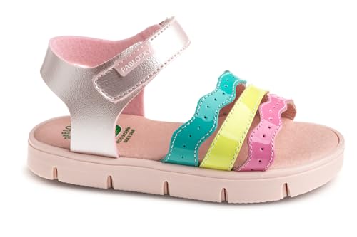 Sandale Pablosky Fille Polina 441174 en cuir souple pour enfant