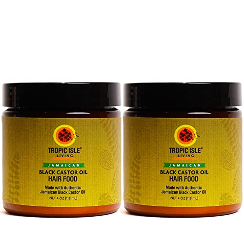 Tropic Isle Living Jamaican Black Castor Oil Hair Food 4oz (Pack ...