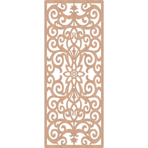 Image of Buel Decorative Pierced Fretwork Wood Wall Panels, 37 3 /8 inchW x 94 3 /8 inchH x 3 /8 inchT, Alder