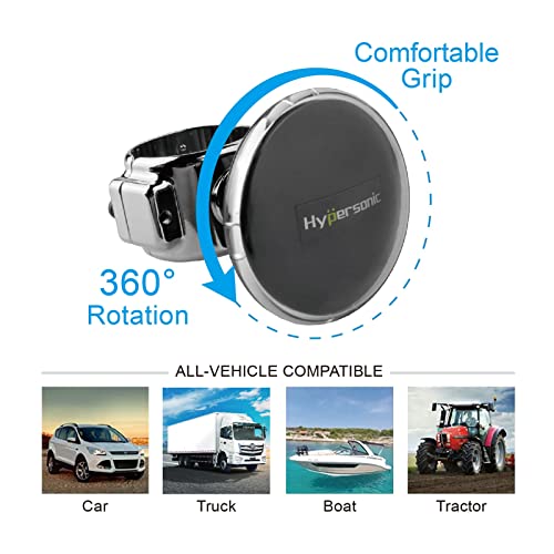 Large Steering Wheel Knob, Steering Wheel Spinners, Felixable And Durable Power Handle With Bearing Fit For Cars, Trucks, Tractors, Mowers, Forklifts And Boat Hypersonic (L) #TOP5