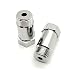 New Defouler Straight M18 x 1.5 Universal fits Header and Exhaust Pipes 201 Stainless Steel 2pcs (Silver)