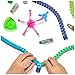 HEX Bots Nano Land, Sensory Toys for Kids & Cats with Over 40 Pieces & 3 Nano Bots, Toy Playsets & Mini Robot Toy for Kids Ages 3 & Up, Batteries Included