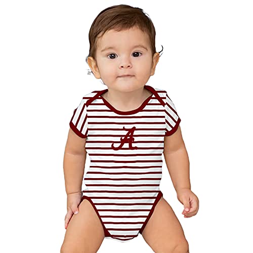 Image of Two Feet Ahead Striped Baby Bodysuit Creeper Baby Boy Clothes for Newborn infants