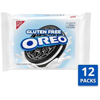 OREO Gluten Free Chocolate Sandwich Cookies, Gluten Free Cookies, 12-12.08 oz Packs