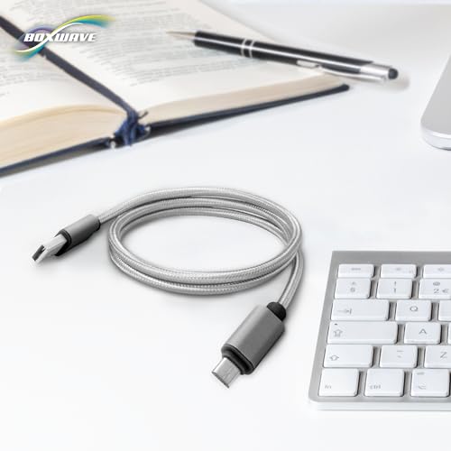 Cable Micro USB BoxWave para Rand McNally ClearDryve 220 en color gris 7