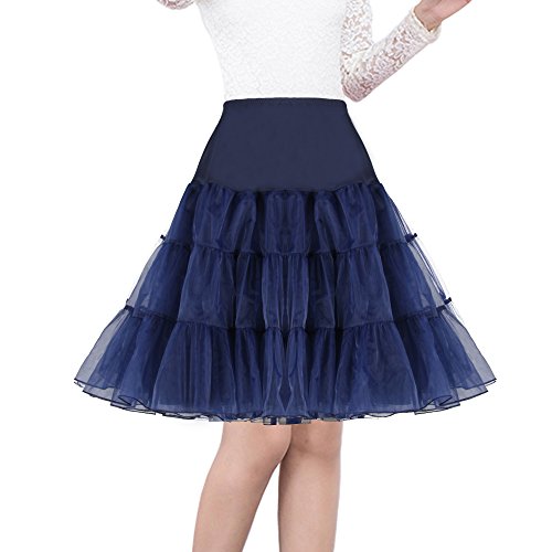 Image of Women's 50s Vintage Petticoat 26 inch Crinoline Rockabilly Tutu Skirt Slip S-3XL