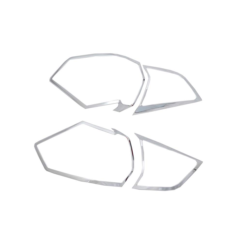 for Nissan X-Trail T32 Rogue 2014-2016 ABS Chrome Exterior Rear Tail Light Lamp Molding Cover Trim 4pcs Car Accessory Stylish