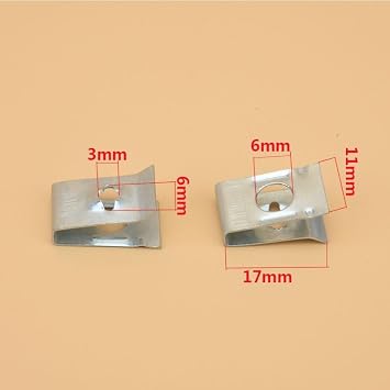Accessories 20Pcs Car Universal Speed Fasteners U Nuts Self Tapping Screw Spire Clip 6mm Hole Interior Door Trim Panels Clips Metal Rivets