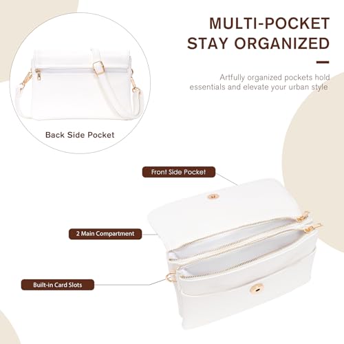 Image of Small Crossbody Bags for Women,Vegan Leather Cell Phone Purse with Adjustable Shoulder Strap for Travel