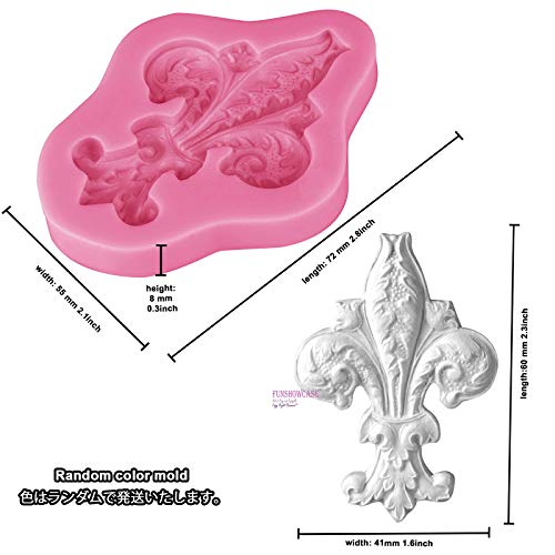 Funshowcase Vintage Curlicue Lace Silicone Mold For Cake Border Cupcake Topper Decoration, Sugar Paste, Chocolate, Fondant, Resin, Candle Accent, Polymer Clay Projects #TOP2