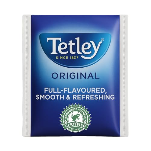 Tetley Original Black Tea Bags in Envelopes – Full Flavoured British Brew – Rainforest Alliance Certified – 50 Enveloped Teabags Pack