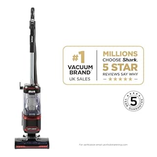 Shark Corded Upright Vacuum Cleaner 1.1L with Lift-Away Technology, Pet Model, LED Headlights, Anti-Allergen, 8m Cord, 750W, Pet, Crevice & Multi-Surface Tools, Red/Black, NV602UKT