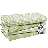 LANE LINEN Cotton Kitchen Towels Set, 4-Pack – Absorbent, Quick-Drying Dish Towels, 18