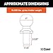 CURT 40056 Stainless Steel Trailer Hitch Ball, 10,000 lbs, 2-Inch Diameter, 1-1/4 x 2-5/8-Inch Shank, Metallic