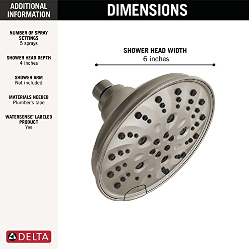 Delta-faucet-52669-SS-PR-Universal-Showering-Components-Showerhead-Lumicoat-Stainless