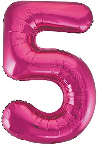 Unique Party 55741 - 34" Giant Blue Foil Number 1 Balloon
