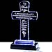 Movdyka Thank You Gifts for Women Men - Crystal Cross-Shaped Plaque with Light Base - Appreciation Inspirational Gift for Boss, Coworker, Teacher, Mentor, Mom, Friend, Doctor Grateful Present Ideas