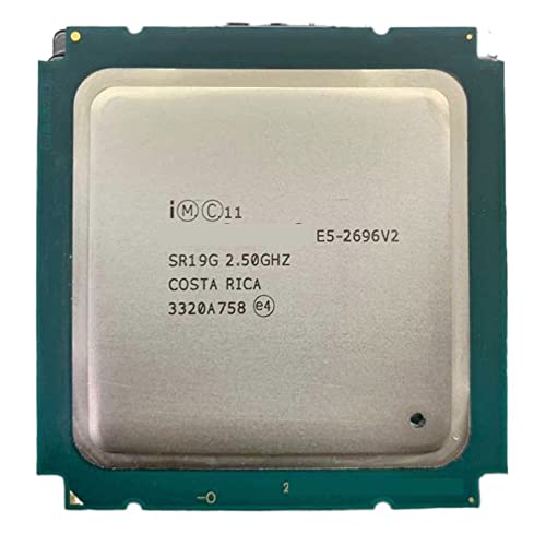 EWKYLSEM CPU E5 2696v2 E5 2696 V2 E5-2696v2 2.5G Hz 12-24 �R�A�X���b�h�v���Z�b�T CPU 30M 115W LGA 2011 Cocok Untuk X79 Papan Utama