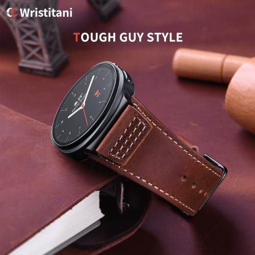 Image of Wristitani Leather Strap for Samsung Galaxy Watch Ultra /9 /8 /7 /6 /5 /4