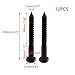 Savagrow 10PCS 1/2 × 4 Black Oxide Coated Wood Lag Screw Heavy Duty Lag Screws for Industrial