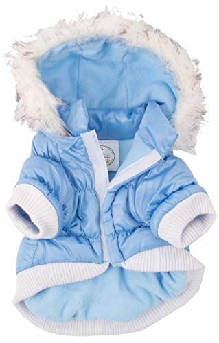 Pet Life Classic Metallic Winter Dog Coat With Zippered Removable Fur Hood - Dog Jacket Features 3M Thinsulate Insulation Warming Technology - Dog Clothes Sizing Fits Small, Medium And Large Dogs #TOP2
