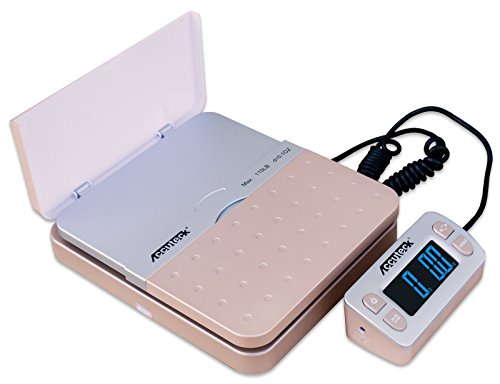 Accuteck Shippro W-8580 110Lbs X 0.1 Oz Gold Digital Shipping Postal Scale, Limited Edition (W-8580-110 Gold) #TOP2
