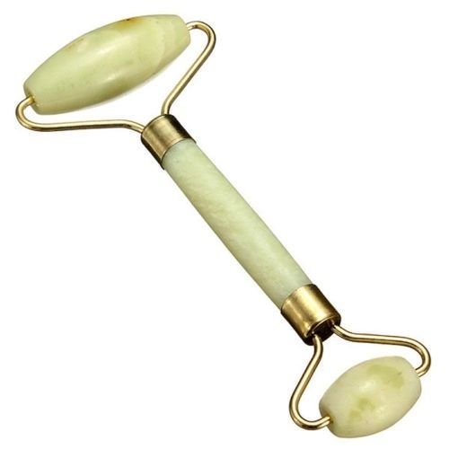 Mggsndi Jade Roller for Face, Double Head Facial Massage Skin Roller for Face Eye Neck Anti-aging Skin Tightening