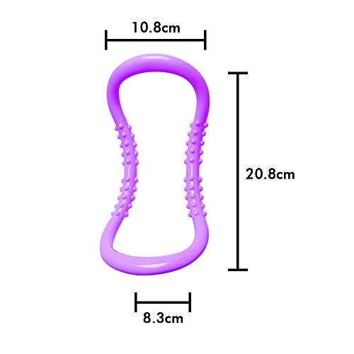 Ajcoflt 2 pcs Yoga Círculo Resistência Ao Estiramento Anel Pilates Fascia Massagem para Relaxamento