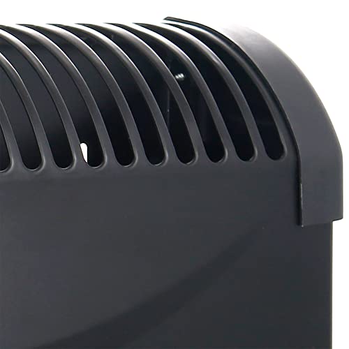 Miniatura 5 de Briebe Radiador Convector Eléctrico Aire Caliente, Regulador De Temperatura, Termostato Para Bajo Consumo, Silencioso, Portátil, Asas De Transporte, 3 Niveles Potencia 750w, 1250w, 2000w Negro