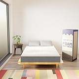 Greaton, 7-Inch Medium Firm High Density Foam Mattress, Comfortable Mattress for Cooler Sleep, Supportive & Pressure Relief, Twin, White
